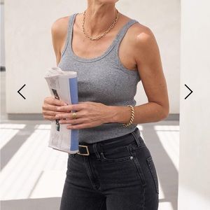AYR Sexy Flexy Tank in Heather Gray, size XS